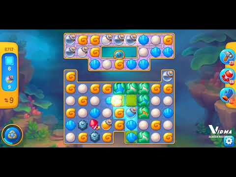 Fishdom. 8712 level no boosters and diamonds. 12 moves