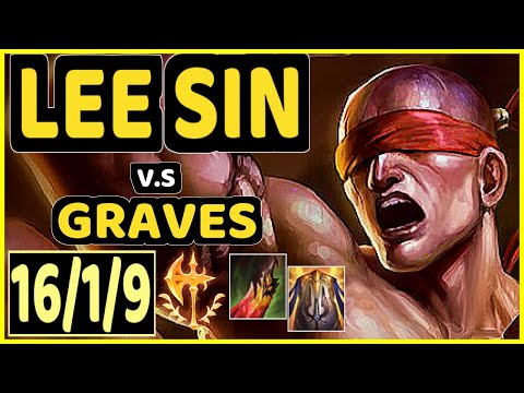 BONO (LEE SIN) vs GRAVES - 16/1/9 KDA JUNGLE GAMEPLAY - KR Ranked GRANDMASTER