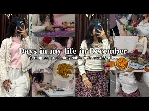 DECEMBER DIARIES | ✧ getting back to healthy habits before 2026 ✧ | a cozy reset vlog 🧋🫧