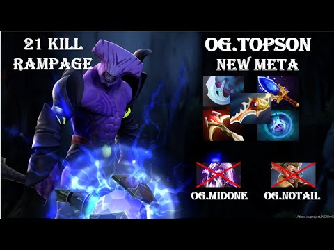 OG.Topson (Void) vs OG.Midone (Void Spirit) + OG.Notail (Snapfire) | Epic Build Carry | Rampage