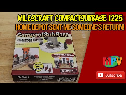 Unboxing - Milescraft CompactSubBase 1225 & Home Depot Sent Me Someone's Return!