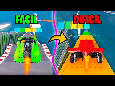 MEGA RAMPA DE NIVELES!! CADA MINUTO QUE PASA ES MAS DIFICIL!! - GTA 5 ONLINE