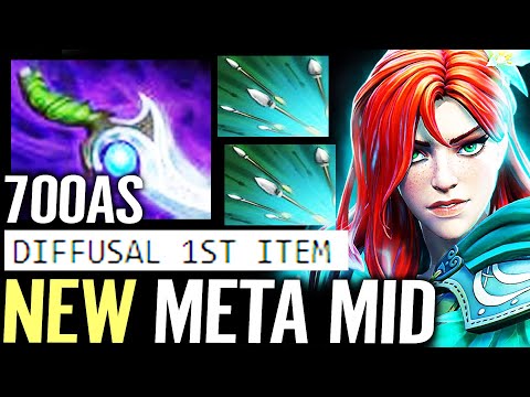 🔥 700AS Windranger Diffusal 1st Item — NEW META MID 100% Manta Fastest Burn WTF Dota 2 Pro