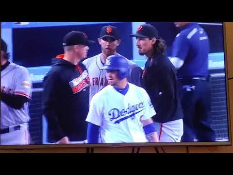 MLB Benches Clear between LAD and SF. (Los Angeles Dodgers and San Francisco) [September 9, 2019]