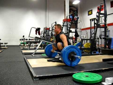 Snatch from low start 105kg, May 8 2009