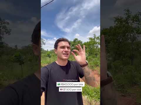 Cerca de US$ 7.460 por lote em Caldas Novas, Goiás.