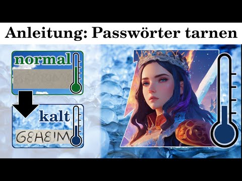 Geheimschrift erstellen, die erst durch Kälte lesbar wird - Anleitung