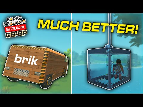 We HATED Each Other's Builds So We Completely REBUILT Them! (Scrap Mechanic Co-op Survival Ep.17)
