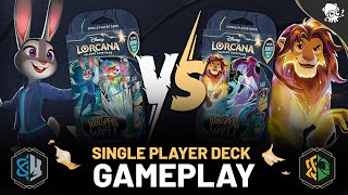 Whispers in the Well SINGLE PLAYER DECK GAMEPLAY | Disney Lorcana TCG