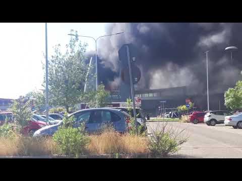 incendio  coop ponte a greve