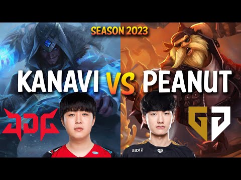 JDG Kanavi vs Gen Peanut - Kanavi SYLAS vs Peanut GRAGAS Jungle - KR Ranked