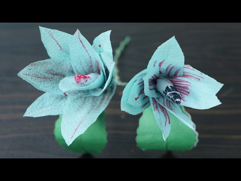How to Make Cherry Blossom flowers using Toilet Tissue paper