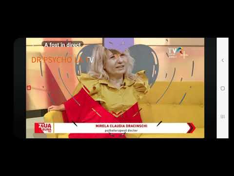 Psih. Dr. Mirela Claudia Dracinschi la TV