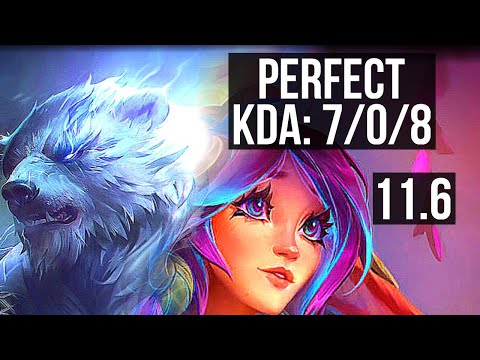 VOLIBEAR vs LILLIA (JUNGLE) | 7/0/8, Rank 7 Voli, Godlike, Rank 30 | KR Challenger | v11.6