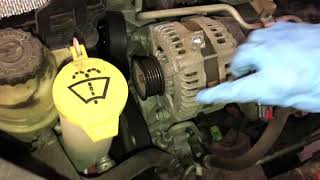 HOW TO Replace/Change Alternator on 2008 Chrysler Town and Country