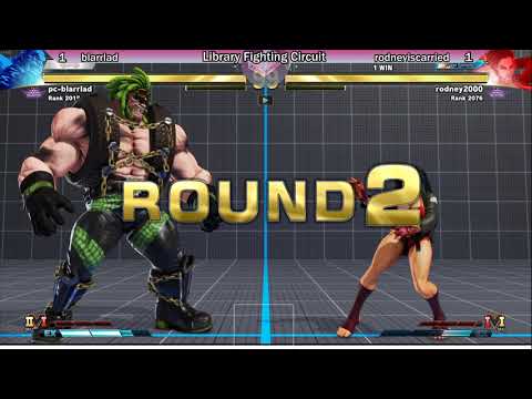 SFV | blarrlad vs rodneyiscarried | (Winner's FInal) The Library Fighting Circuit S2 NA West Qualifi