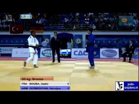 Judo 2012 European Championships Cadets Bar: Bouba (FRA) - Dermishyan (ARM) [-55kg] bronze