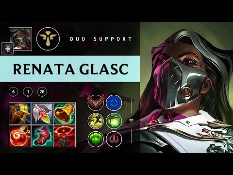 Renata Glasc Support vs Rakan - EUW Grandmaster Patch 25.24