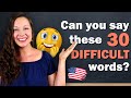 English Pronunciation Class: Master 30 difficult words