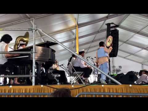 Economy Hall Tent at Jazzfest 2017:  When the Saints Go Marching In -- Treme Brass Band