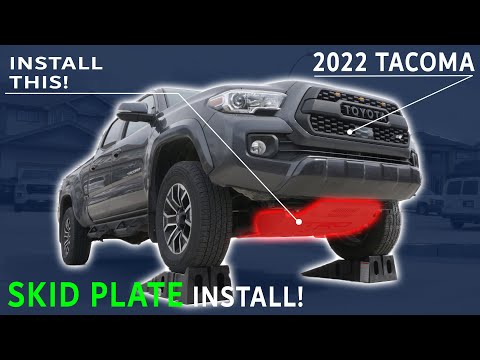 TRD PRO SKID PLATE INSTALL on the 2022 Toyota TACOMA TRD Sport | EASY DIY