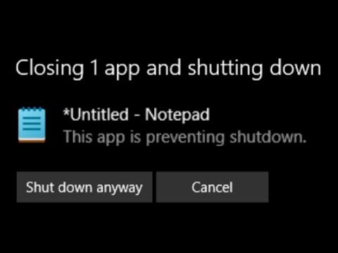 Windows Shutdown Prevention Screens!