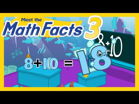 Meet the Math Facts Addition & Subtraction - 8 + 10 = 18 | Preschool Prep Company