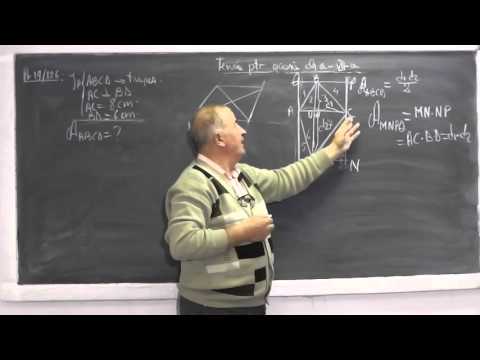 1/2 Lectia 716 - Patrulater ortodiagonal Linia mijlocie in triunghi trapez Linii importante Clasa 7