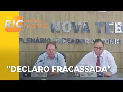 Sessão da Câmara de Nova Tebas dura 20 segundos com a presença de um único vereador