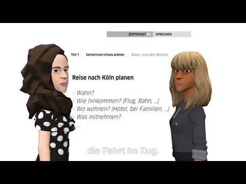 B1 SPRECHEN 🗣 Goethe - bzw. ÖSD Zertifikat B1 Erwachsene Sprechen Teil 1, 2 und 3,  Simulation