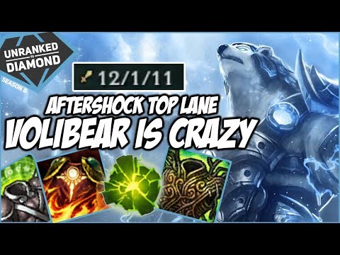 VOLIBEAR IS CRAZY, AFTERSHOCK TOP - Unranked to Diamond - Ep. 51 | League of Legends
