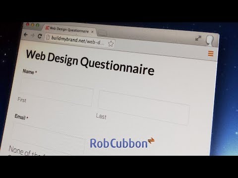 Free Web Design Questionnaire Online Form