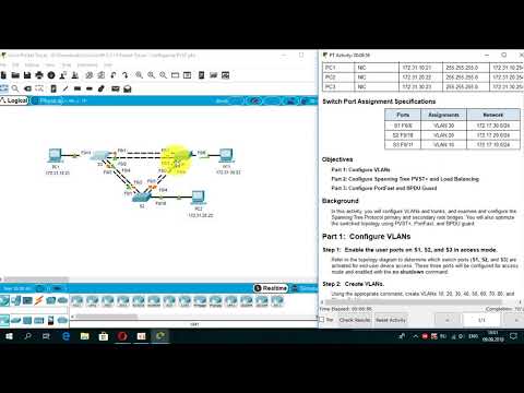 3.3.1.5 Packet Tracer - Configuring PVST