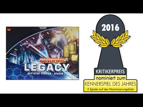 Nominated Kennerspiel des Jahres: Pandemic Legacy – SEASON 1