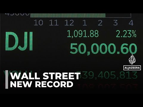 US stock market: Dow Jones crosses 50,000 points in new record