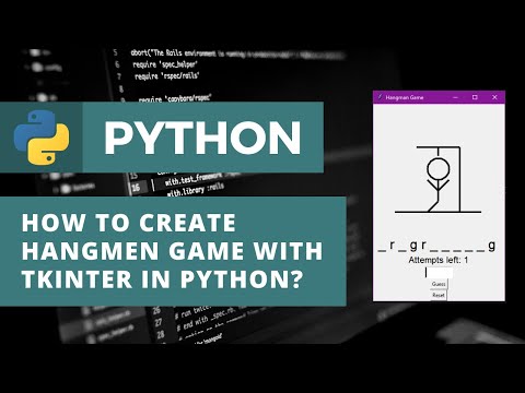 How To Code Hangman Game With Tkinter In Python Python Tutorial For Beginners Game Tutorial