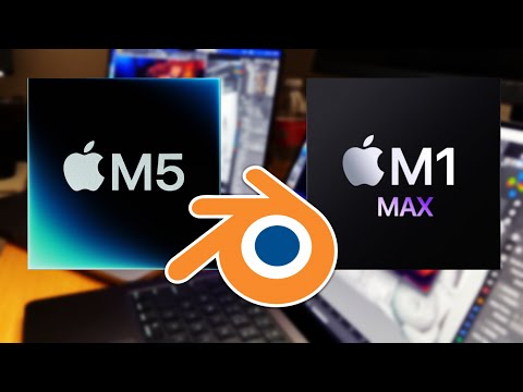 M1 Max vs M5 in Blender