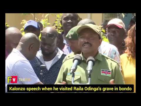 KALONZO'S SPEECH WHEN  HE VISITED  RAILA ODINGA’S GRAVE  IN BONDO