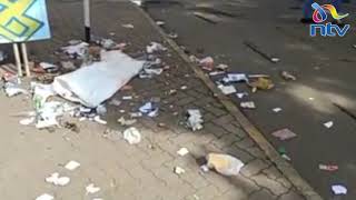 Foul smell in Nairobi CBD as garbage collectors strike, litter streets
