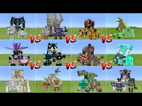 BOSSES ALLIANCE TOURNAMENT IN MINECRAFT MOB BATTLE