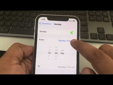 How to create and edit downtime schedule in screen time on iPhone