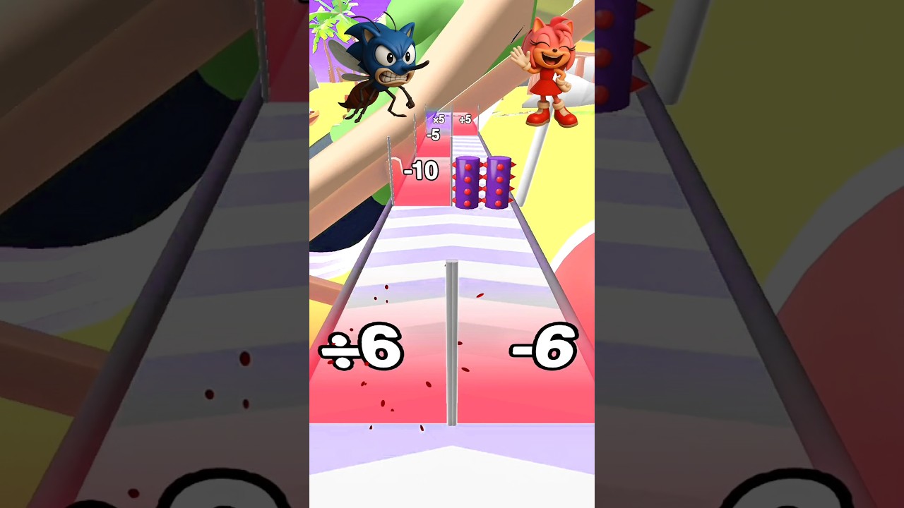 HELP ! AMY SLAPPED MOSQUITO SONIC SO HARD ! 😱🦟 #gaming #shorts #youtubeshorts #어몽 #어몽어스