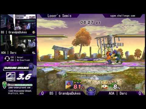 SG at GU 8.6 LS PM 3.6: AOA | Darc (Fox) vs. BS | GrandpaDukes (Falco)