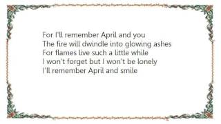 Chet Baker - I'll Remember April Master Take Lyrics