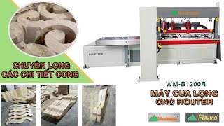WOODMASTER CNC . MÁY CƯA LỌNG CNC ROUTER CHO BỀ MẶT LÁNG BÓNG NHƯ BÀO - MÁY CƯA VANH TỰ ĐỘNG