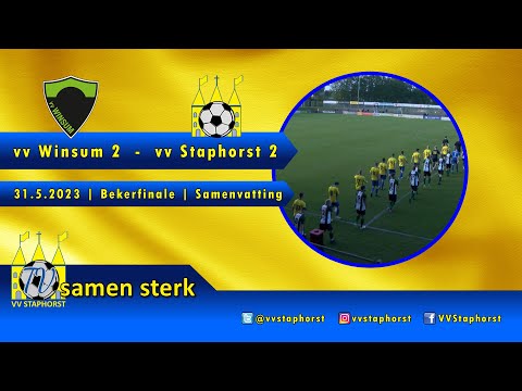 vv Staphorst 2 - vv Winsum 2 | Bekerfinale 2023