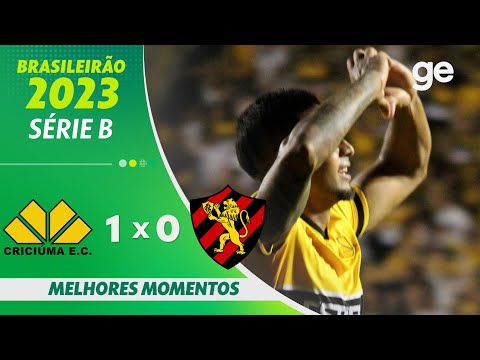Gols e lances de Criciúma x Sport