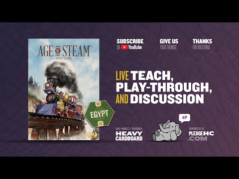 Age of Steam: Egypt 4p Teaching, Play-through, & Round table by Heavy Cardboard