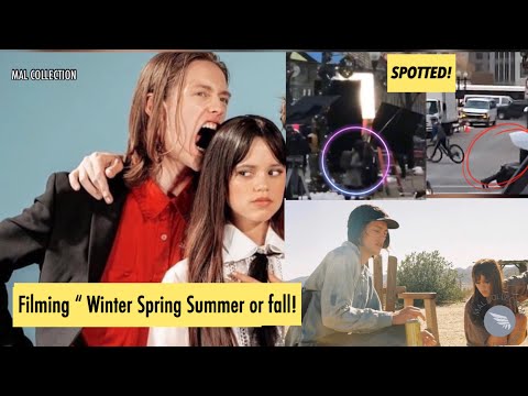 Jenna Ortega and Percy Hynes White are Spotted Filming “Winter Spring Summer or Fall”❤️