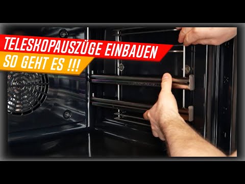 Installing an oven telescopic runner, Oven Telescopic Runners, Bosch, Siemens, Neff